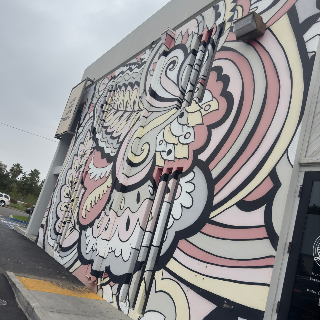 Artwork at Lion and Lamb Coffeehouse Costa Mesa