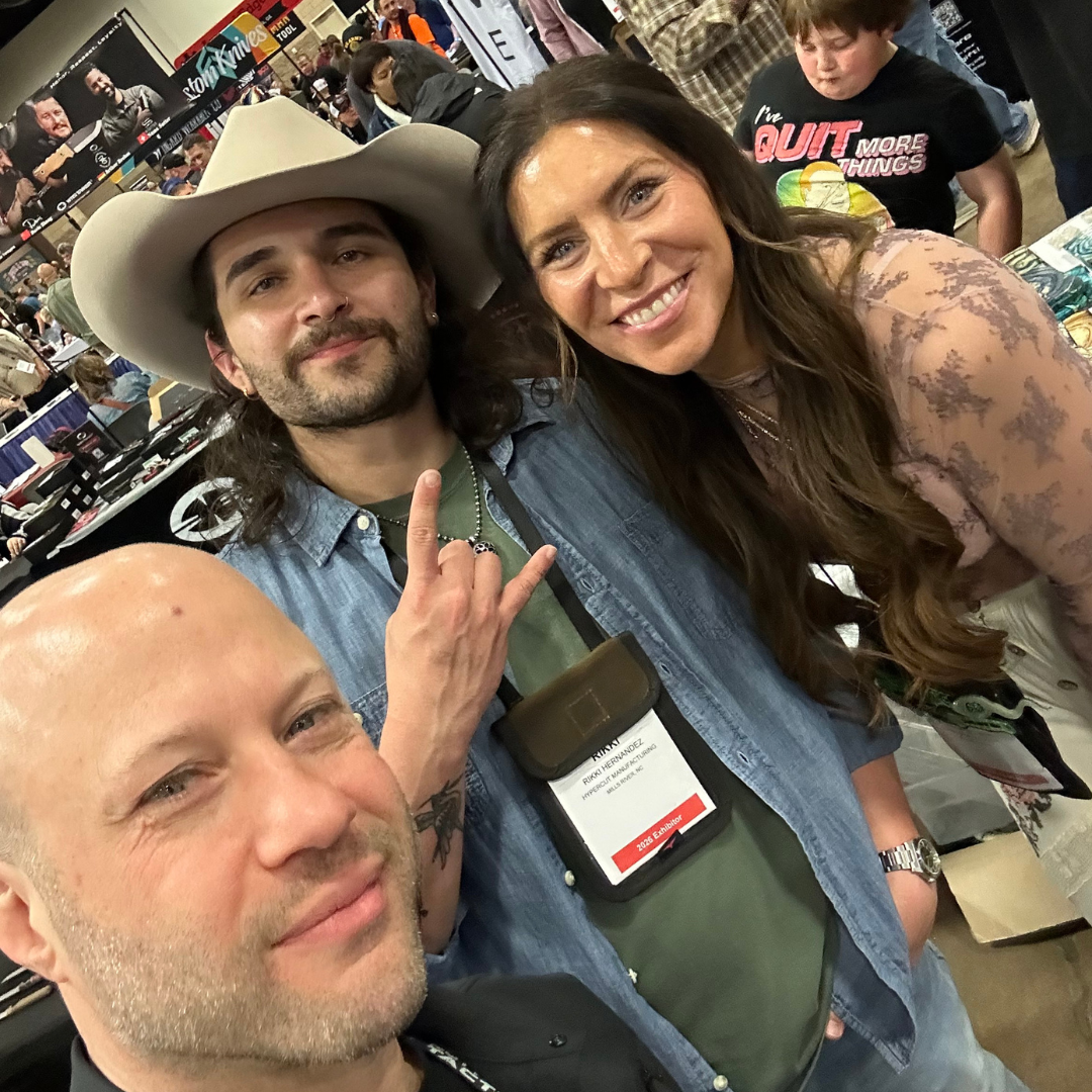 Hank Greenberg, rikki Hernandez blade show Texas day 2 Hank Greenberg, rikki Hernandez blade show Texas day 2