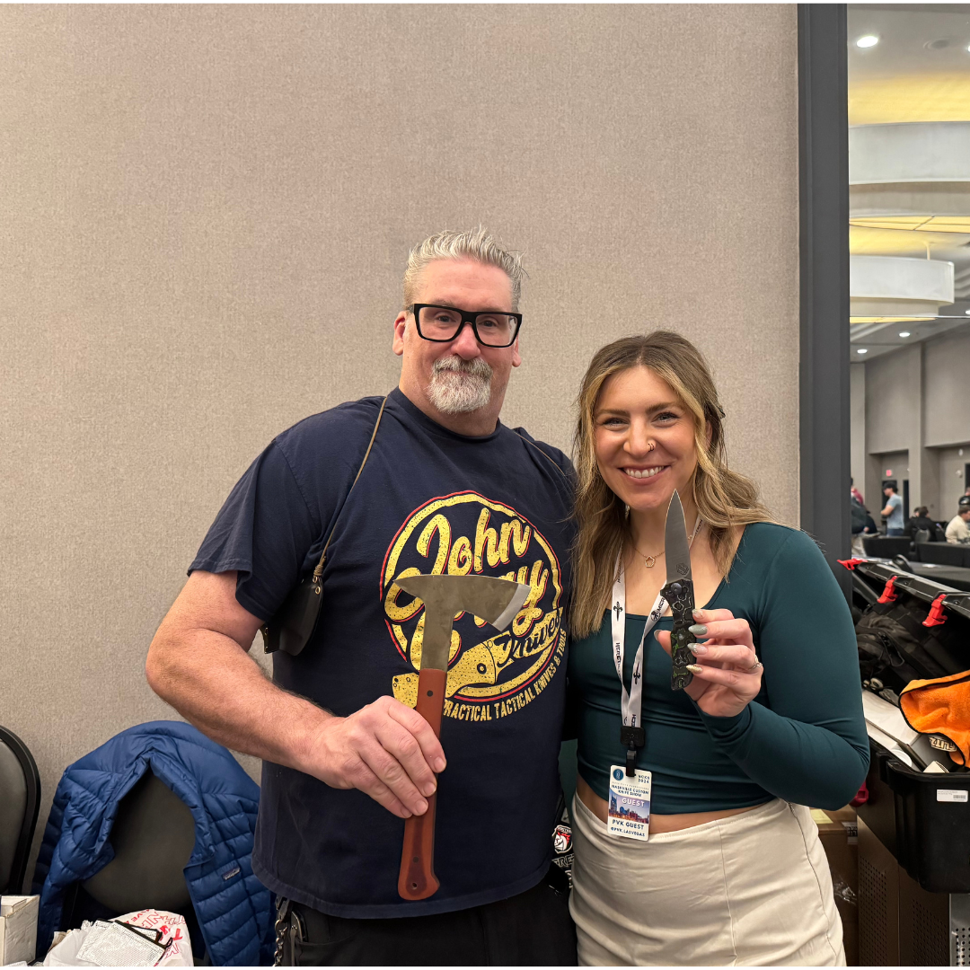 LeNeigh and John Gray at Nashville Custom Knife Show