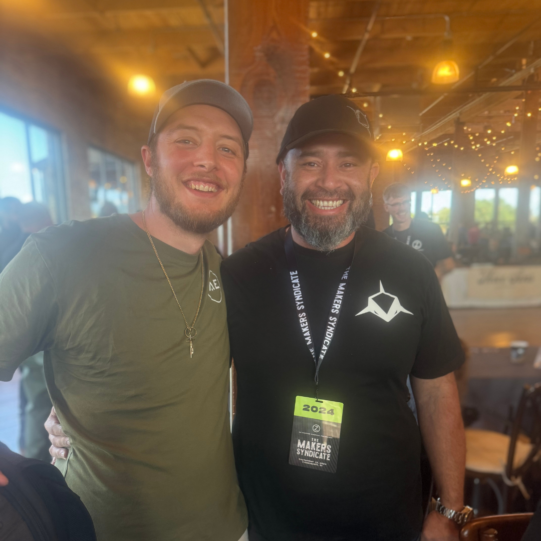 Jordan and Edison Barajas of Sharknivco at Maker's Syndicate in Indianapolis