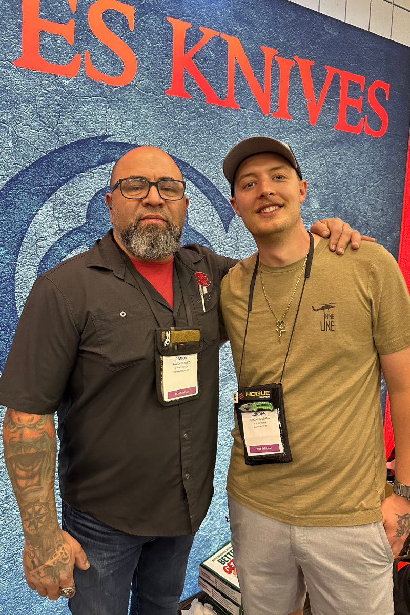 Ramon Chaves and Jordan at Blade Show Atlanta 2026